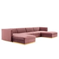 thumbnail image 2 of Sanguine Channel Tufted Performance Velvet 6-Piece Modular Sectional Sofa, 2 of 6