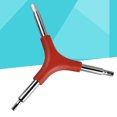 thumbnail image 3 of EeaseCA 3 Pcs Allen Wrench Hex Key Tool Set Steel Construction Y Shaped Spanner (Red), 3 of 7