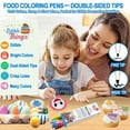 EdibleThingz Dual Sided Food Coloring Markers, Baking Decorative Pens
