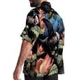 thumbnail image 3 of Bats Men's Short Sleeve Printed Button Down Beach, Casual, Poplin Shirts for Summer Vacation, 3 of 6
