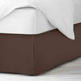 thumbnail image 3 of 500 Thread Count Egyptian Cotton Split Corner Bed Skirt – 12-Inch Drop, Tailored Fit 1-PC Bed Skirt, Twin XL, Chocolate, 3 of 5