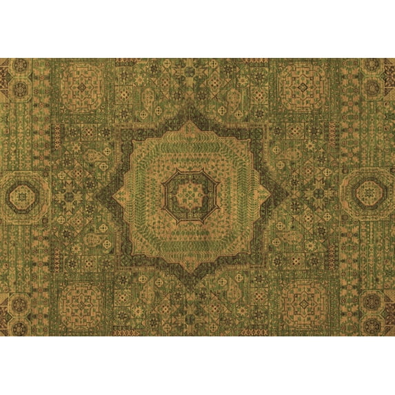 Ahgly Company Indoor Rectangle Abstract Brown Modern Area Rugs, 8' x 10'