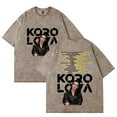 thumbnail image 6 of Korolova Merch Vintage Wash Tee Cosplay Women Men Fashion Short Sleeve Cotton T-Shirts Style1, 6 of 7