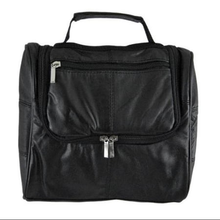 Black Leather Hanging Toiletry Bag Shaving Shave Travel Black Leather Hanging Toiletry Bag Shaving Shave Travel