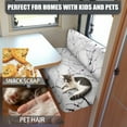 thumbnail image 5 of Uorisanigo RV Dinette Cushion Covers RV Sofa Seat Slipcovers with White Marble - Camper Cushions Slipcover - Stretch 2 Seat Sofa Chair Cover Furniture Protector for Camper, 5 of 7