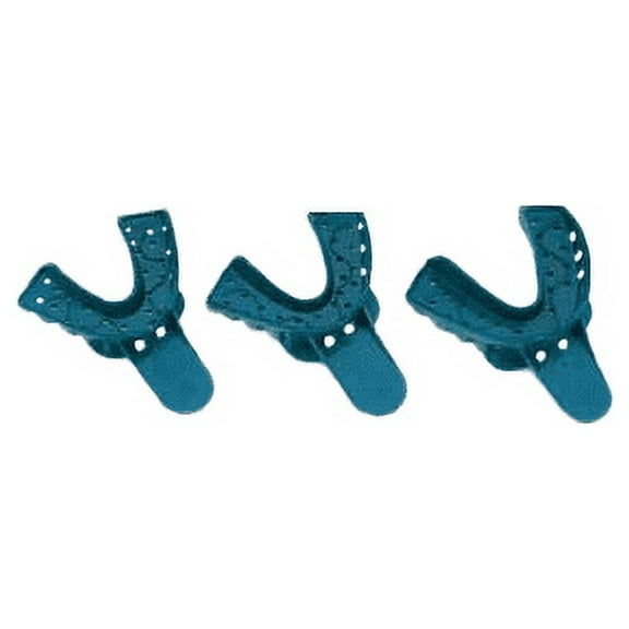 Plasdent IT-ML Excellent Perforated Impression Trays #4 Medium Lower Arch 12/Pk