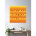thumbnail image 2 of Honey Dripping Pattern Poster Wall Art, Modern Wall Decor For Living Room Bedroom, 24x24 UNFRAMED, 2 of 3