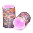 thumbnail image 7 of Yayeee Flameless Candles with Remote Flickering Battery Operated Multi Color Changing, Large Colorful Flowers, 7 of 7
