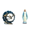 thumbnail image 1 of Elegante Adorno De Resina Para Sala De Estar Y Dormitorio, Escultura Católica Inspirada En La Virgen María Para Escritorio, Estantería Y Mesa De Oficina., 1 of 8