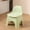 Green S, variant on Danhjin Stool with Back Support, 13.7x12.5x9.84in Stool Chair with Backrest and Padded Seat, Ergonomic Rolling Stool for Kitchen Office Workshop Garage Salon