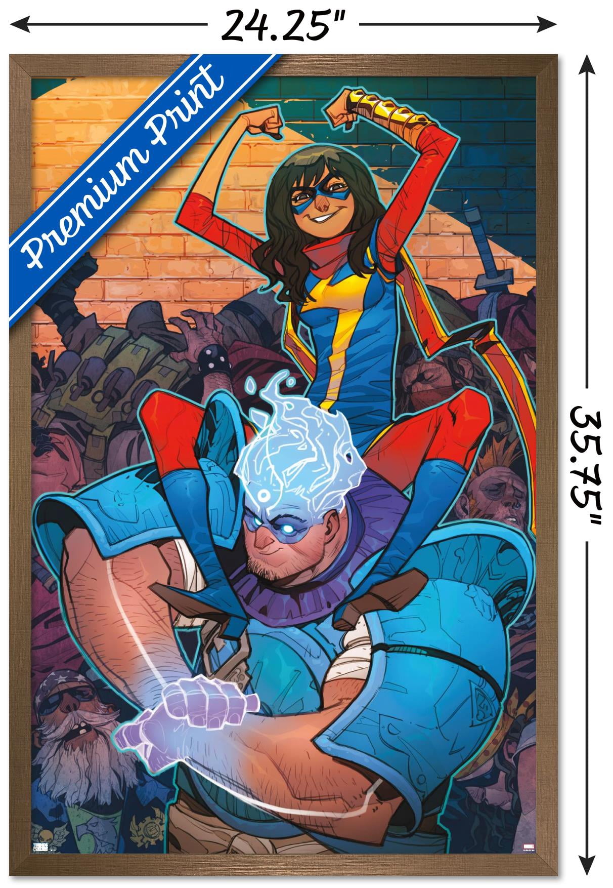 Marvel Comics - Ms. Marvel - Magnificent Ms. Marvel #13 Wall Poster, 22.375" x 34", Framed