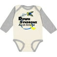 thumbnail image 3 of Inktastic Down Syndrome Awareness with Butterfly and Ribbon Boys or Girls Long Sleeve Baby Bodysuit, 3 of 5