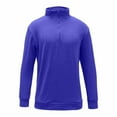 thumbnail image 5 of CONZONE Mens Pullover Sweatshirts Long Sleeve Sweatshirt for Men Trendy Plus Size Quarter Zip Stand Collar Fall Hoodie Sweatshirt, 5 of 5