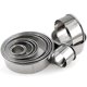 thumbnail image 1 of 12PCS Stainless Steel Round Cake Mold Baking Mousse Ring Kitchen Tools Pizza Cooking Cookie Cutter, 1 of 5