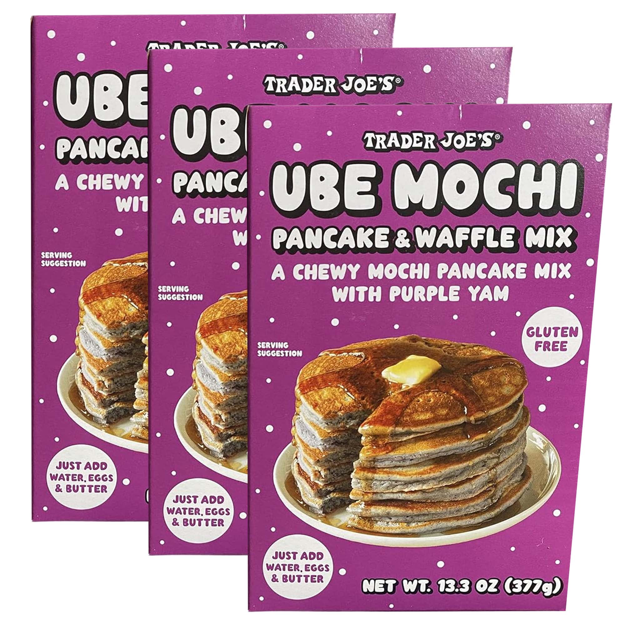 Trader Joe's Ube Mochi Pancake & Waffle Mix, 13.3 oz, 2 Pack