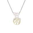 thumbnail image 2 of Delight Jewelry Goldtone Tree of Life in Circle Silvertone Dream Big Pendant Necklace, 25", 2 of 4