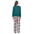 thumbnail image 4 of Casual Nights Women's Jersey Knit Long-Sleeve Top and Soft Flannel Bottom Pajama Set, 4 of 5