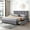 Dark Gray, variant on Katkuca Full Bed Frame with Adjustable Headboard and 4 Drawers, Velvet Upholstered Platform Bed Frame, Sturdy Wood Slat Support, No Box Spring Needed, Dark Gray