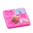 thumbnail image 2 of 1 moldes de silicona para fondant con moño, caramelo, chocolate, fondant, pasta de goma, moldes de silicona para cupcakes, decoración de pastele XianweiShao 8390615134606, 2 of 4