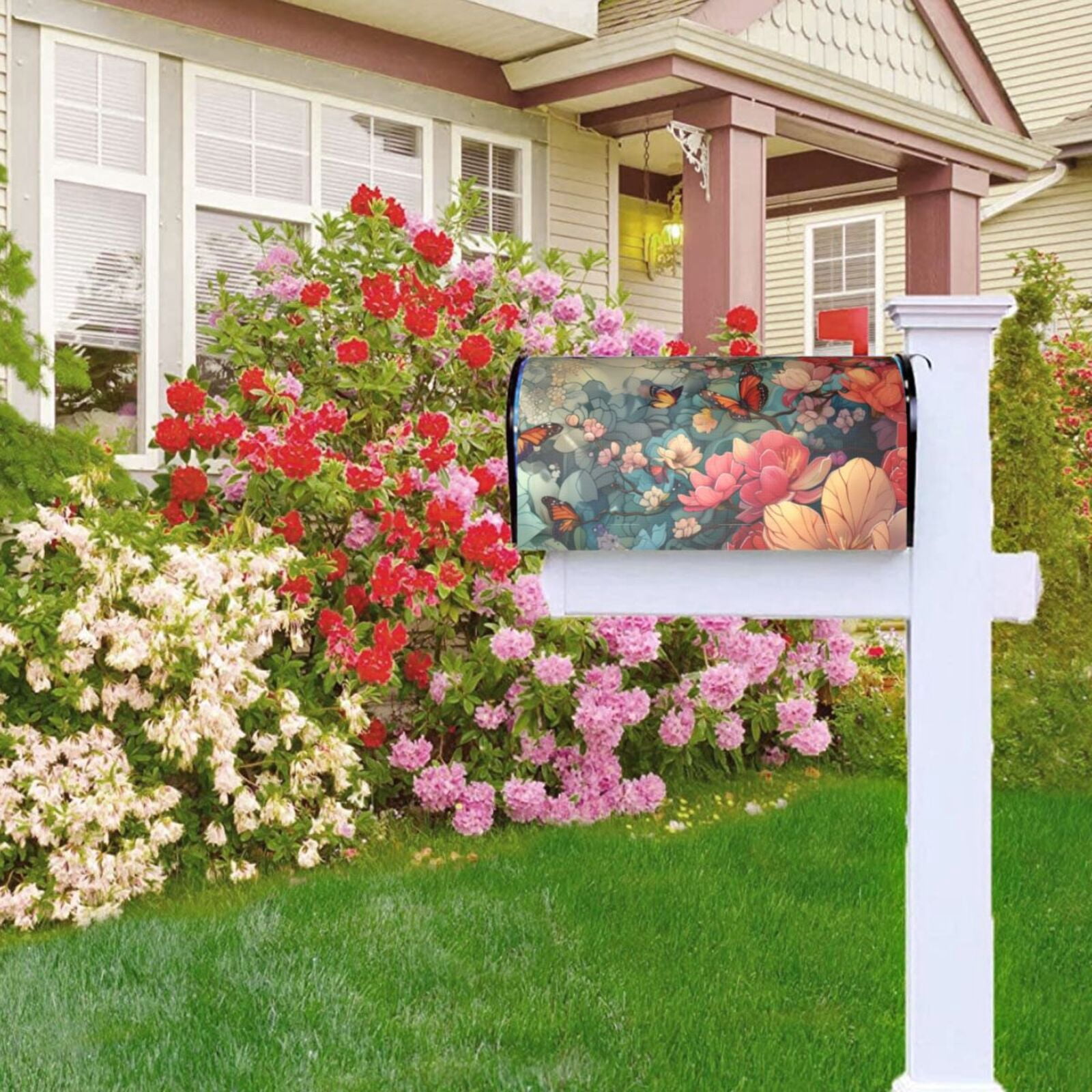 Kdxio Magnetic Mailbox Cover 21x18 in Mailbox Cover Outdoor Decoration Holiday Mailbox Covers for Home Garden Yard-21x18 in