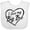 AA-White, variant on Inktastic I Love My Big Bro in Black Chalk Heart Boys or Girls Baby Bib