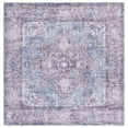 thumbnail image 2 of SAFAVIEH Vintage Heriz Darion Medallion Machine Washable Area Rug, Red/Blue, 6'7" x 6'7" Square, 2 of 11