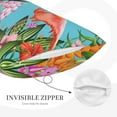 thumbnail image 4 of Salouo Tropical Jungle Flamingo Print Print Pillow Case Cover,Wrinkle-Free Bed Pillow Cover Pack of 1 Home Decor Fade-Resistant and Stain-Resistant ,Pillows Not Included -16"x24", 4 of 8