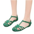 thumbnail image 4 of Nuevas sandalias de mujer con hebilla de verano para mujer, calzado informal de moda para vacaciones, sandalias Retro con punta romana para mujer Wmkox8yii  nm9102, 4 of 5