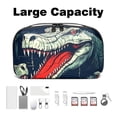 thumbnail image 3 of Crocodile Digital Pouch Oxford Fabric Waterproof USB Charger Multi Cable Cord Organizer 5.9x9.44x3.14 in, 3 of 6