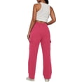 thumbnail image 4 of Womens Cargo Sweatpants Casual Baggy Fleece High Waisted Joggers Pants, 4 of 6