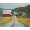thumbnail image 2 of Wendling, Marilyn 32x26 Gold Ornate Wood Framed with Double Matting Museum Art Print Titled - North Country I, 2 of 4