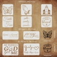 thumbnail image 6 of 1Set Christian Stencil Plastic Butterfly Pray Church Pattern Stencil, 6 of 7