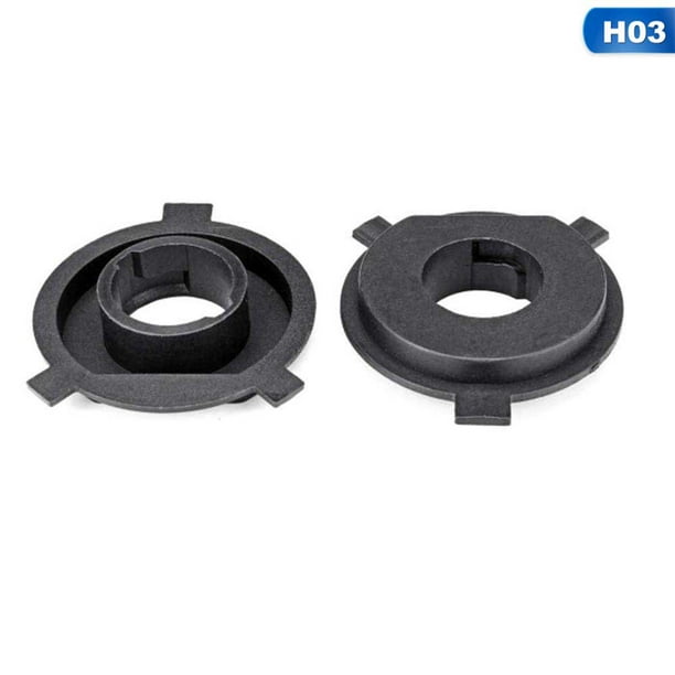 AkoaDa 1Pair Car LED Headlight Light Lamp Bulb Adapter Holder Base Sockets Retainer For H1 H3 H4