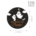 thumbnail image 5 of Koyal Wholesale Happy Halloween Stickers 2 Inch Round 120 Bulk Pk Cute Little Ghosts Labels For Halloween Party Favors, 5 of 5
