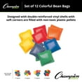 thumbnail image 4 of Champion Sports MBB3 Bean Bag (Pack of 12), 3-Inch, Green/Orange/Purple/Royal Blue/Red/Yellow, 4 of 5