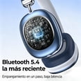 thumbnail image 2 of Auriculares inalámbricos. Cancelación activa del ruido, modo transparente, audio espacial, auriculares Bluetooth con cómodas almohadillas de proteína, 24 horas de autonomía para viajar/trabajar,Negro, 2 of 7
