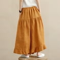 thumbnail image 6 of WERYOUNG Child Girls Solid Color Lace Wide Leg Pants Trousers Cute, 6 of 8