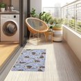 thumbnail image 4 of Yayeee Doormat for Inside 20"x32" Absorbent Low-Profile Washable Non-Slip Rubber Backed Entryway Rug, Purple Otters Pattern, 4 of 8