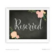 thumbnail image 1 of Reserved Chalkboard & Floral Roses Wedding Party Signs, 1 of 2