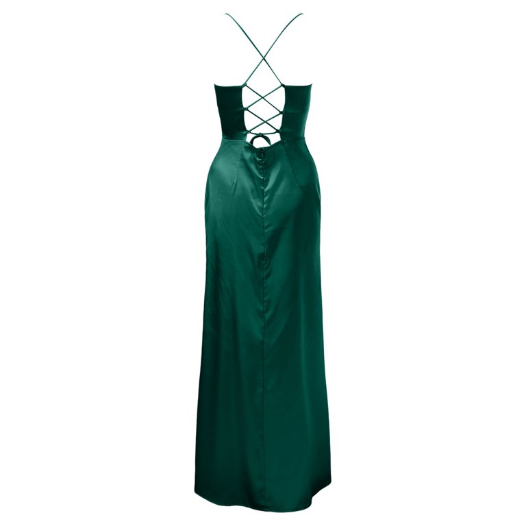 chinese dress ladies House of CB Milena Forest Corset Maxi Dress (XS)