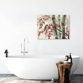 thumbnail image 5 of ARISTURING Asian Canvas Wall Art Traditional Chinese Ink Style with Bamboo and Blossom Painting Pictures Print Poster for Home Decor Living Room Bedroom 20x16inch, 5 of 6