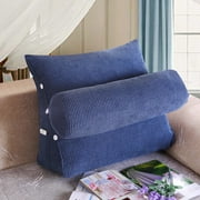 17.7"x15.7"x8.6" Long Pillow Sofa Cushion Zipper Removable Washable Adjustable Back Wedge Cushion Pillow Velvet Sofa Bed Office Chair Rest Cushion Neck Support Pillow