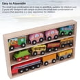 thumbnail image 6 of YAHHU Premium Solid Wood Train Set with Storage Box, 12-Piece Brightly Colored Educational Railway Toys for Toddlers and Children (13.39 inches / 34 cm), 6 of 6