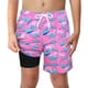 thumbnail image 1 of Bañador LUCOWEE para niños pequeños, diseño de dinosaurio rosa, talla 5T, 5-6, 1 of 9