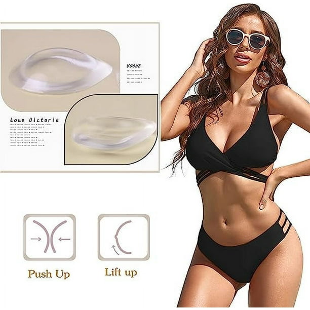Sujetador push up de silicona extraible para mujer transparente Inserto de sujetador falso para mujer Bodega Aurrera en linea