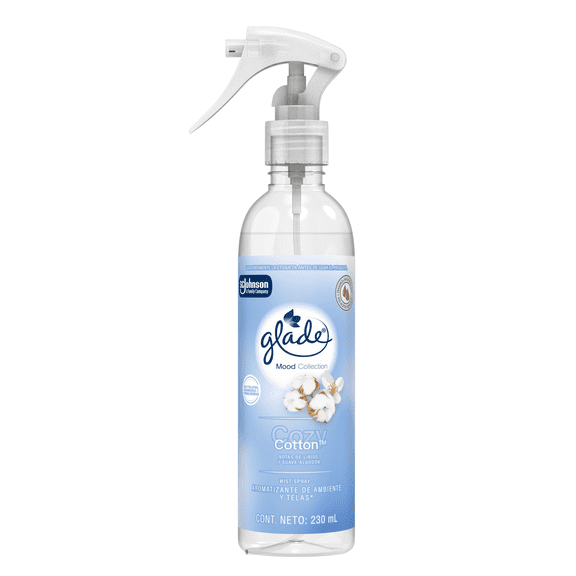 Spray aromatizante de ambiente y telas Glade Mist Cotton 230 ml