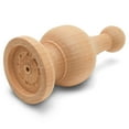 thumbnail image 5 of Unfinished Wood Finials Decorative, 4-1/4 inch, for Bed Post Finial, Curtain Rod Finials, Flagpole Topper, and Crafts, Pack of 12 Large Craft Finials, by Woodpeckers, 5 of 8