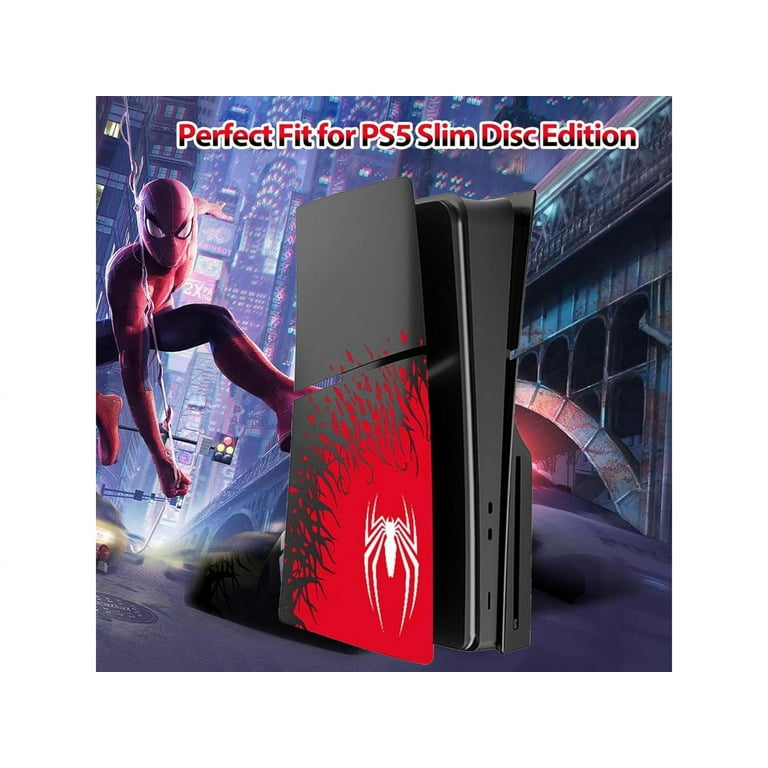 スパイダーマン ディスク版　プレイステーション5 カバー　ps5 NOWSKINS PS5 Slim Faceplate Disc Edition, Spider-Man Inspired