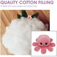 thumbnail image 4 of Pulpo de peluche reversible, pulpo de peluche de doble cara, pulpo de peluche con estado de ánimo, lindos mini peluches, peluches para niños, niñas y amigos (rosa claro-rosa oscuro), 4 of 5
