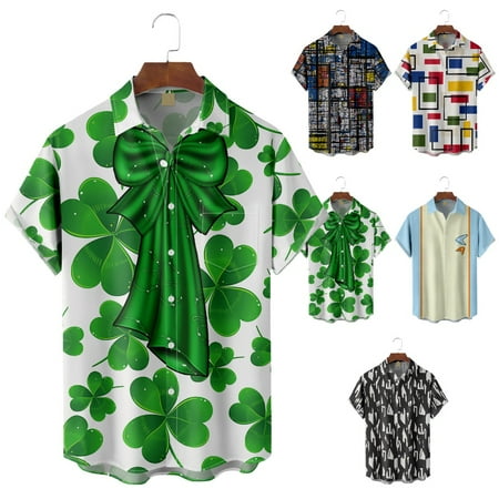 

Men Dad Graphic Hawaiian Shirts with Pocket Cheap Clothing Size 100-170/XXS-8XL